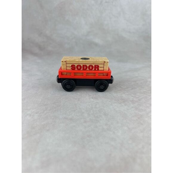 Vintage Thomas the train Wooden"SODOR CARGO CAR Gullane  2003 - Picture 1 of 8